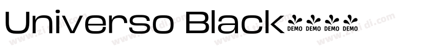 Universo Black字体转换